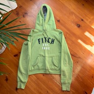 Green Abercrombie & Fitch hoodie, US M